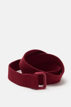 Fashion Flynn - D-Ring Cotton Webbing Belt in Red Dahlia All Accessories|Belts