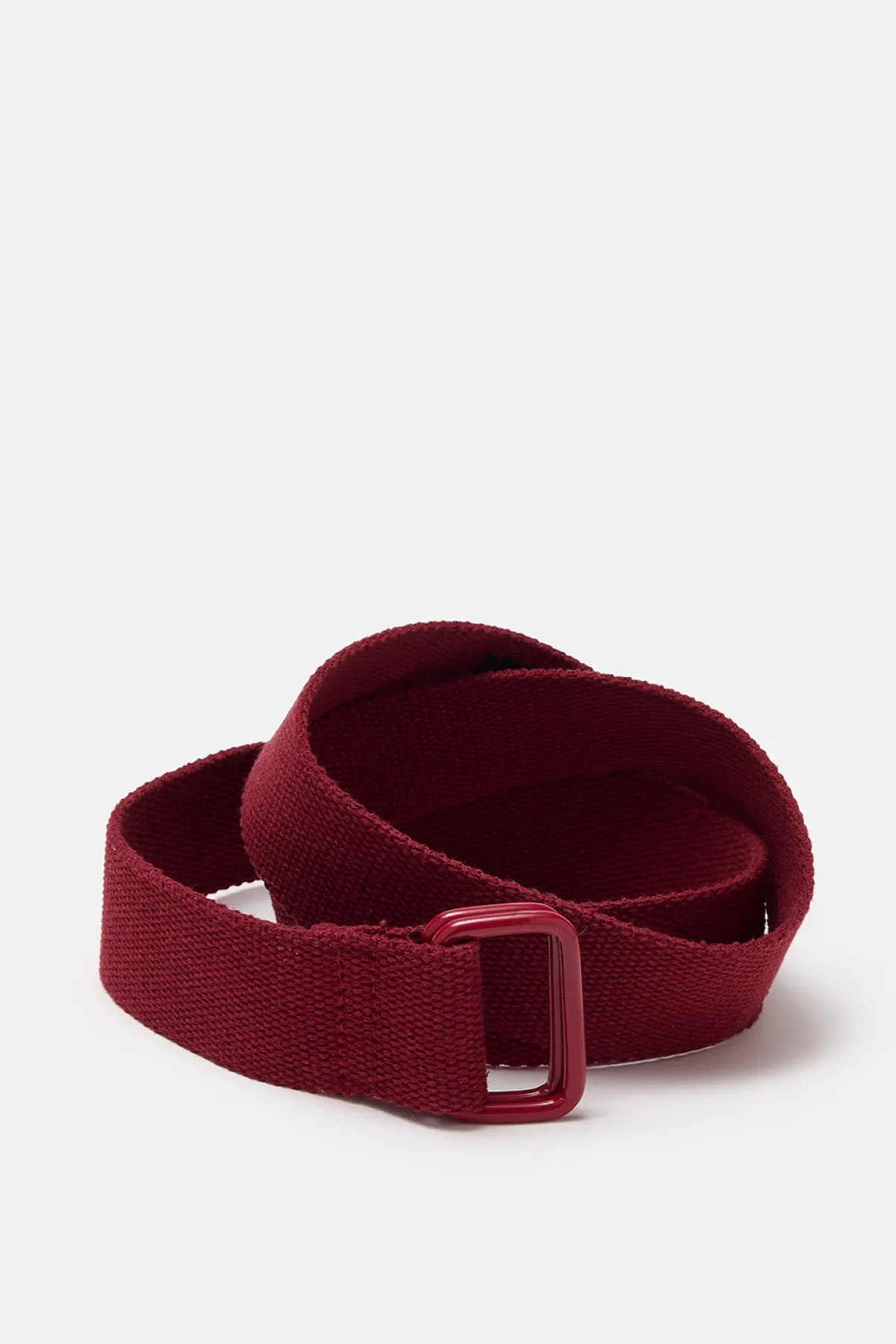 Fashion Flynn - D-Ring Cotton Webbing Belt in Red Dahlia All Accessories|Belts