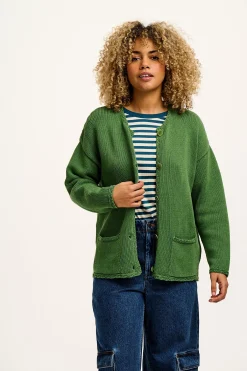Outlet Frederika - Cardigan in Highland Green All Outerwear & Knitwear|Knitwear