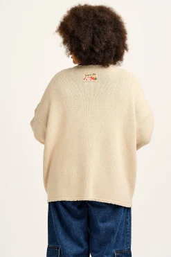 Fashion Frederika - Heavy Knit Cardigan in Frappe Cream All Outerwear & Knitwear|Knitwear