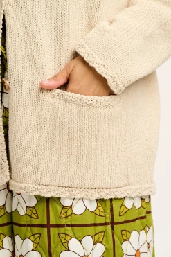 Fashion Frederika - Heavy Knit Cardigan in Frappe Cream All Outerwear & Knitwear|Knitwear