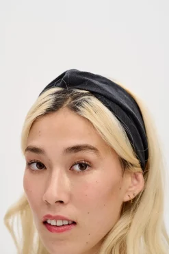 Fashion Hallie - Twist Top Headband in Black All Accessories|Hats & Hair