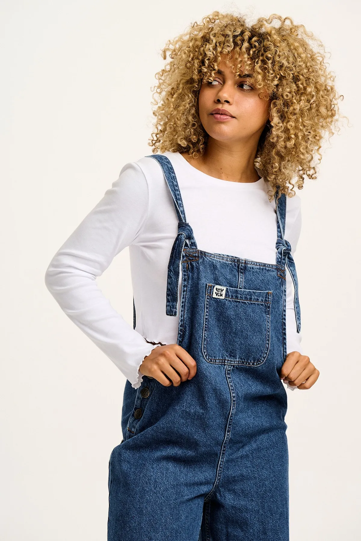 Hot Hansel - Long Sleeve Cotton Top in White All Tops & Tees|Cropped Tops