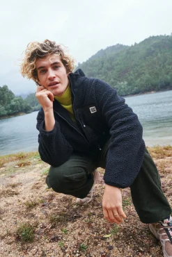 Online Harper - Borg Fleece Jacket in Black All Outerwear & Knitwear|Fleeces