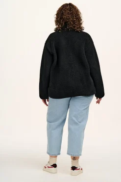 Online Harper - Borg Fleece Jacket in Black All Outerwear & Knitwear|Fleeces