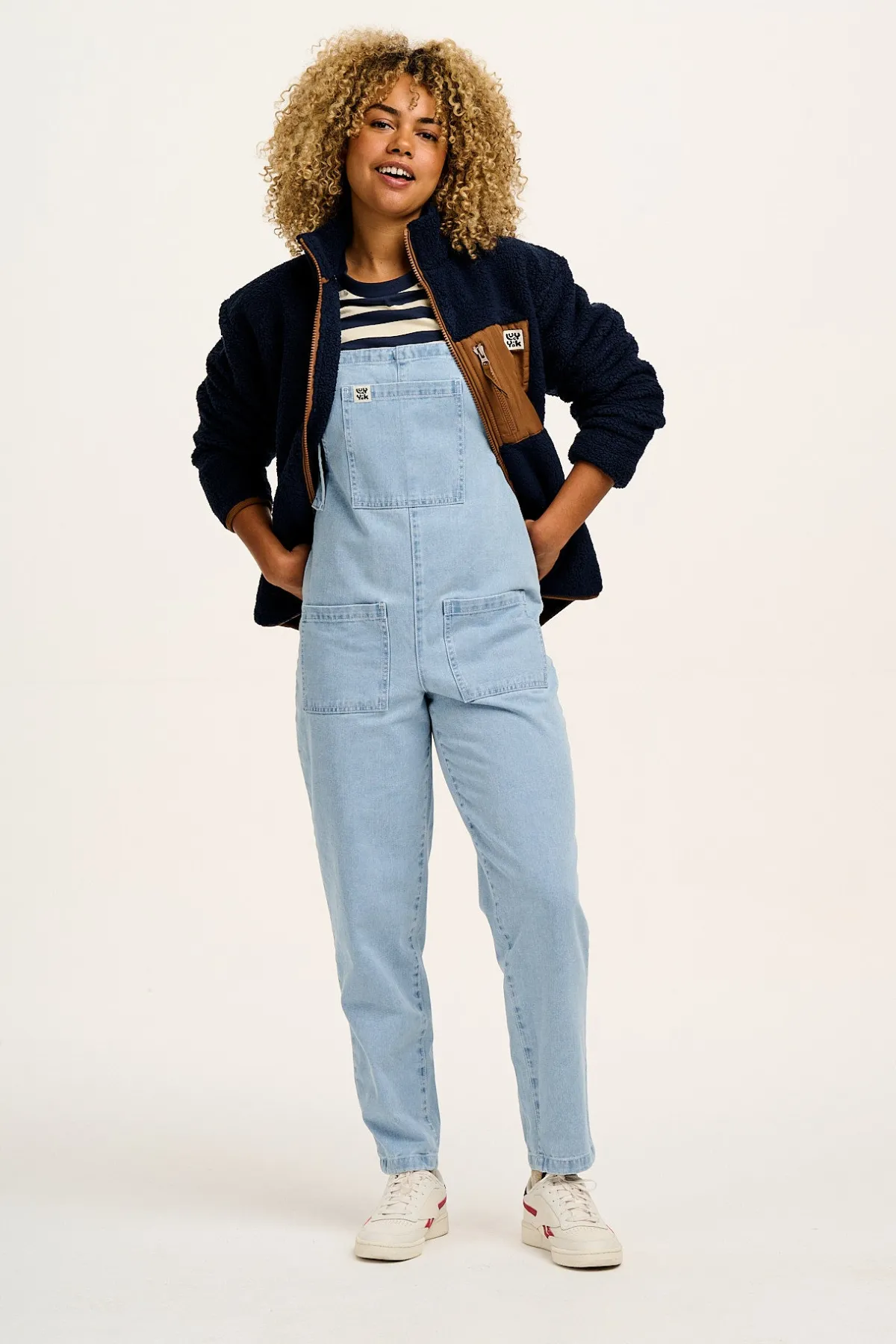 Sale Harper - Borg Fleece Jacket in Varsity Blue All Outerwear & Knitwear|Fleeces