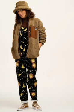 Fashion Harper - Borg Fleece Jacket in Mocha Chocca Latte Brown All Outerwear & Knitwear|Fleeces