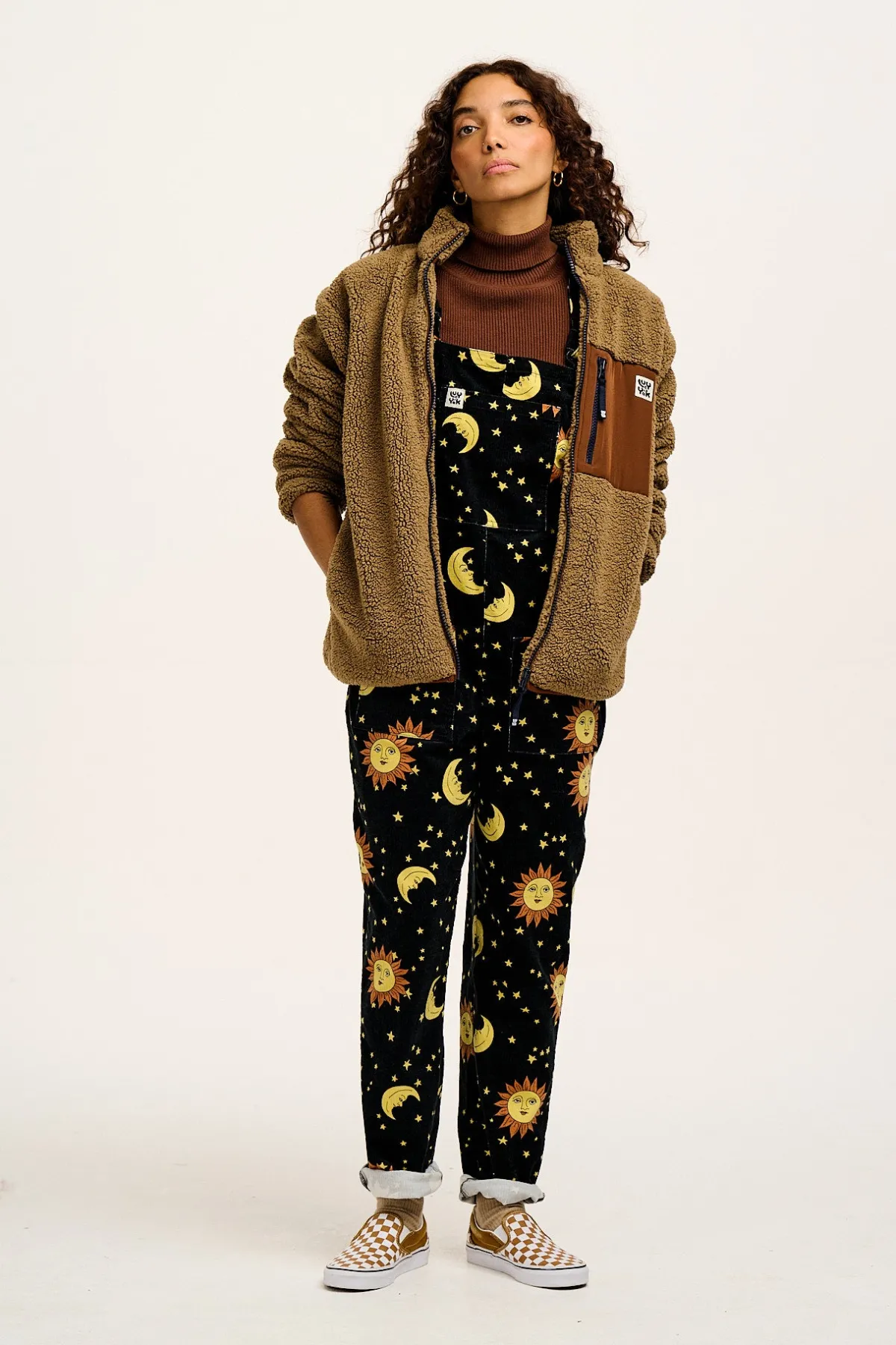 Fashion Harper - Borg Fleece Jacket in Mocha Chocca Latte Brown All Outerwear & Knitwear|Fleeces
