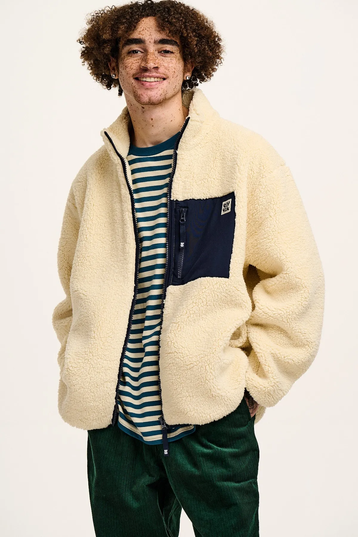 Best Harper - Borg Fleece Jacket in Cream All Outerwear & Knitwear|Fleeces