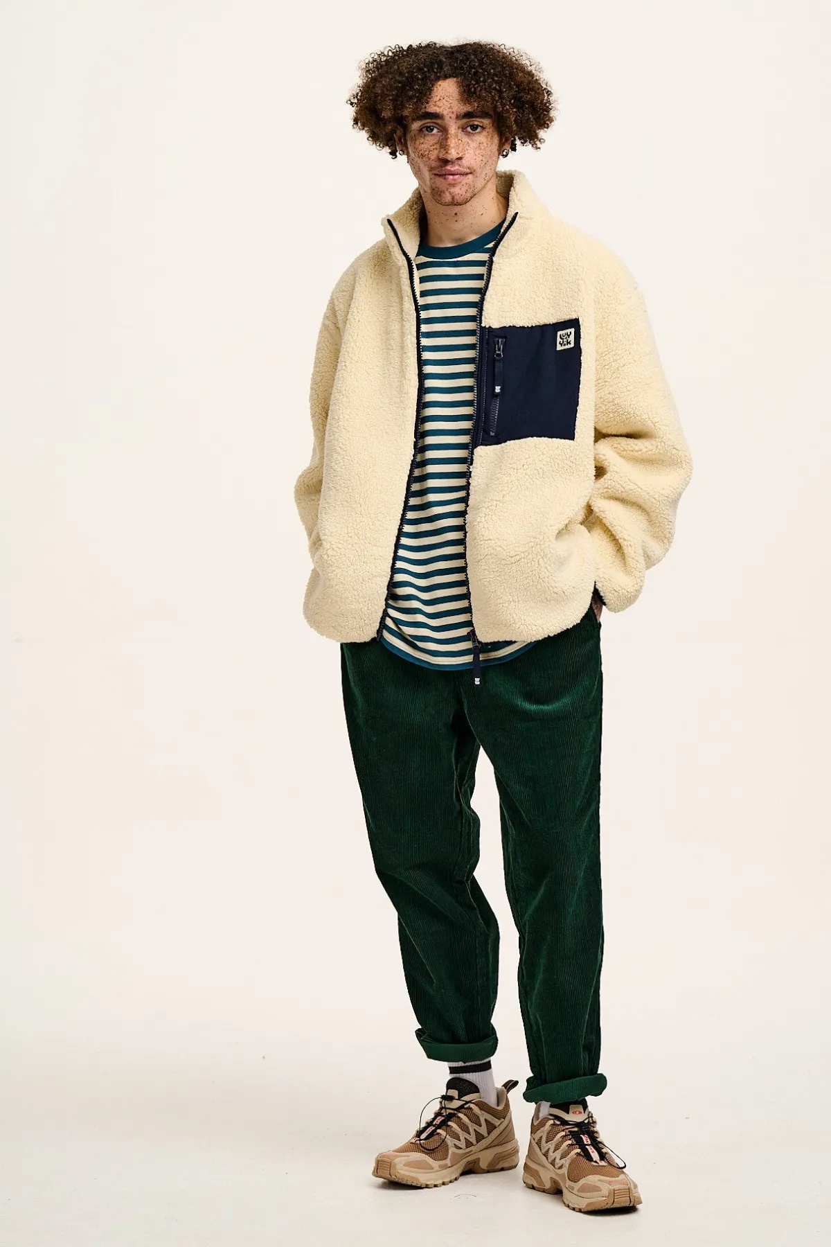 Best Harper - Borg Fleece Jacket in Cream All Outerwear & Knitwear|Fleeces
