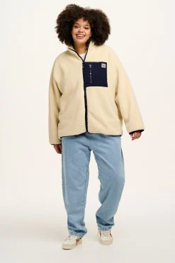 Best Harper - Borg Fleece Jacket in Cream All Outerwear & Knitwear|Fleeces