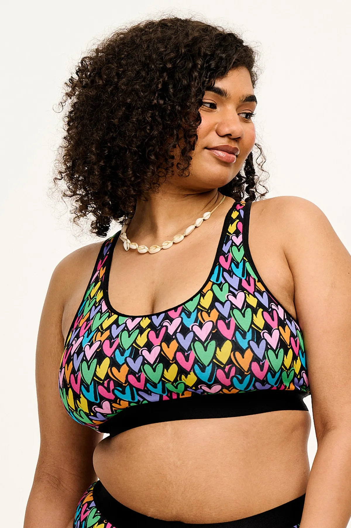 Online Iona - Racer Back Cotton & Bamboo Crop Top in Summer Lovin' Print All Tops & Tees|All Underwear