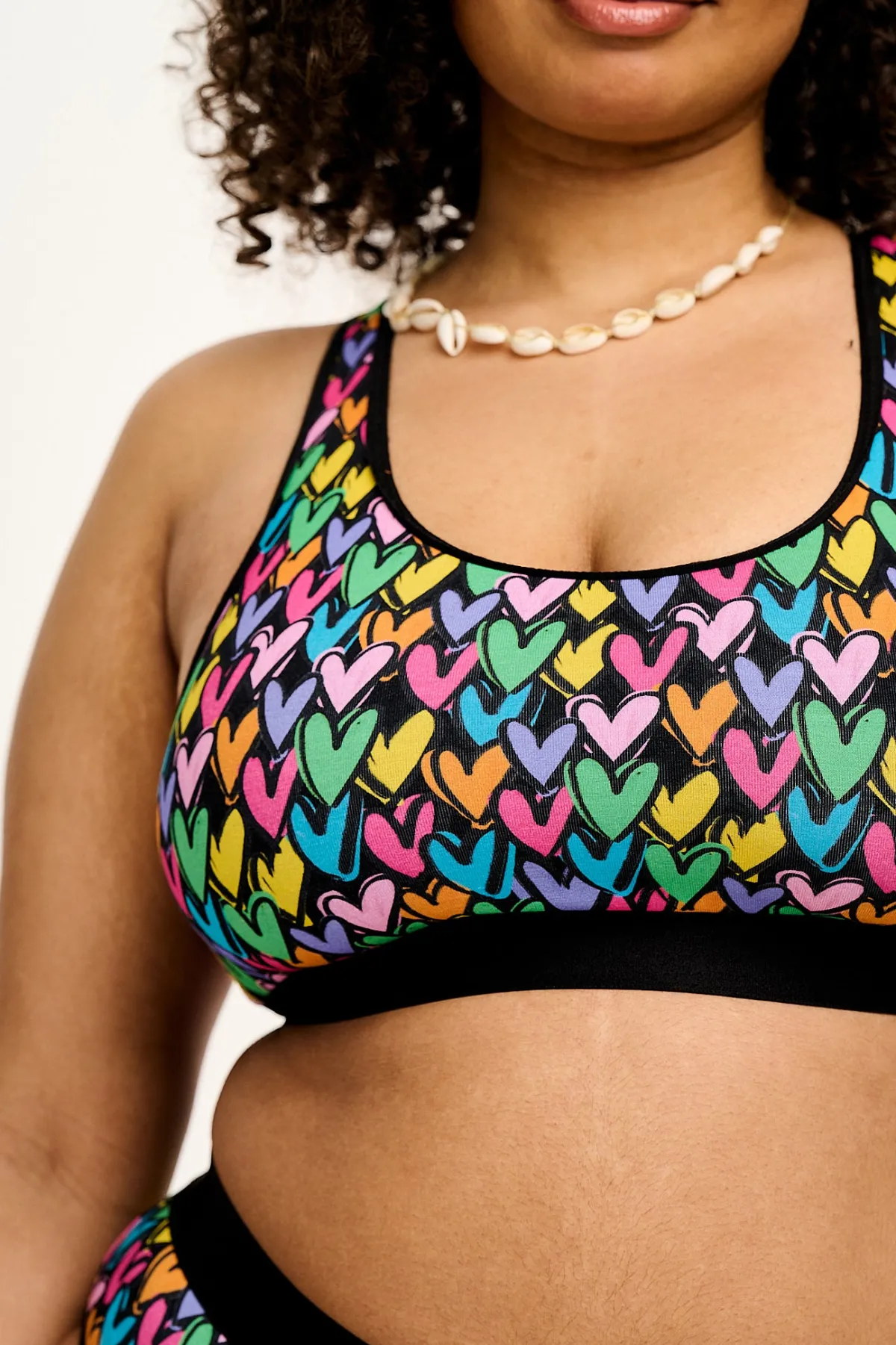 Online Iona - Racer Back Cotton & Bamboo Crop Top in Summer Lovin' Print All Tops & Tees|All Underwear