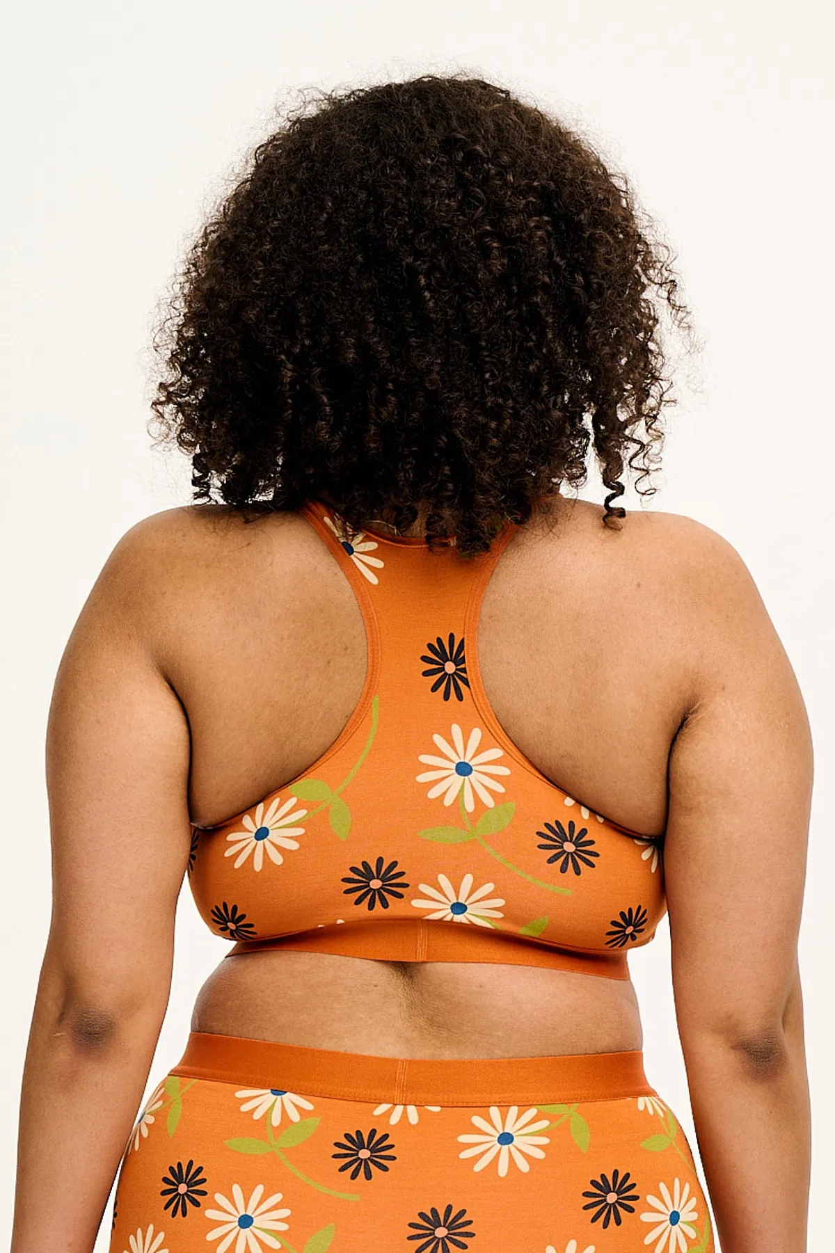 Best Iona - Racer Back Cotton & Bamboo Crop Top in Veronica Print All Tops & Tees|All Underwear