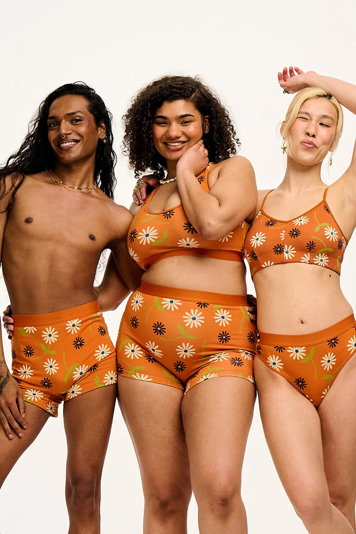 Best Iona - Racer Back Cotton & Bamboo Crop Top in Veronica Print All Tops & Tees|All Underwear