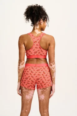 Discount Iona - Racer Back Cotton & Bamboo Crop Top in Pink Check Rosalind Print All Tops & Tees|All Underwear