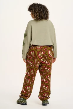Sale Jamie - Joggers in Brown Yosemite Print All Bottoms|Joggers