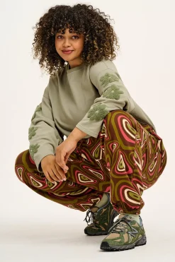 Sale Jamie - Joggers in Brown Yosemite Print All Bottoms|Joggers