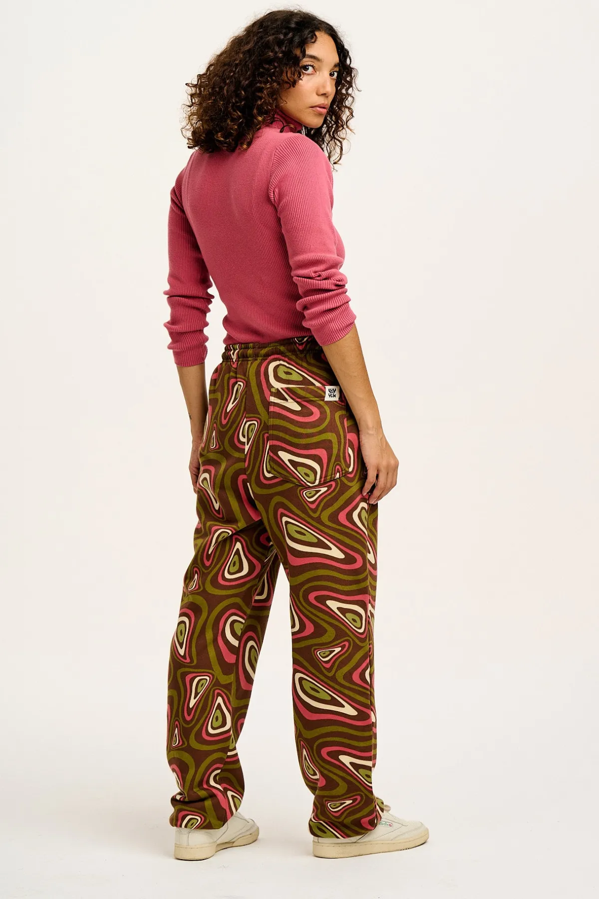 Sale Jamie - Joggers in Brown Yosemite Print All Bottoms|Joggers