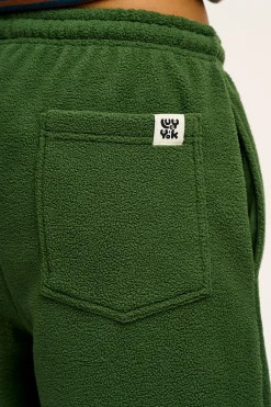 Outlet Jamie - Polar Fleece Jogger in Juniper Green All Bottoms|Joggers