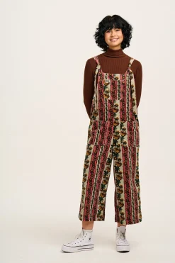 Online Jenny - Wide Leg Corduroy Dungarees in Betsy Floral Print All Dungarees|Jenny - Wide Leg