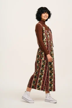 Online Jenny - Wide Leg Corduroy Dungarees in Betsy Floral Print All Dungarees|Jenny - Wide Leg