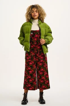 Hot Jenny - Wide Leg Corduroy Dungarees in Rosetta Print All Dungarees|Jenny - Wide Leg