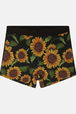 Online Joey - Cotton & Bamboo Boxer Shorts in Sunflower Print All Bottoms|All Underwear