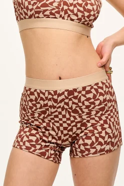 Fashion Joey - Cotton & Bamboo Boxer Shorts in Amara Grid Print All Bottoms|All Underwear