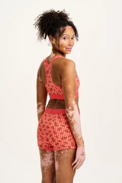 New Joey - Cotton & Bamboo Boxer Shorts in Pink Check Rosalind Print All Bottoms|All Underwear