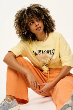 Fashion Larson - Wide Leg Waffle Cotton Joggers in Sunset Orange All Bottoms|Joggers