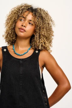 Fashion Layla - Mini Denim Dress in Washed Black All Dresses & Skirts