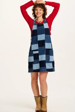 Best Layla - Mini Denim Dress in Paige Patchwork Print All Dresses & Skirts