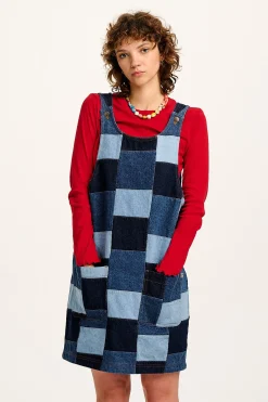 Best Layla - Mini Denim Dress in Paige Patchwork Print All Dresses & Skirts