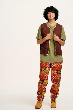New L.E. Alexa - Cotton Trousers in Artist Print by Namrata Kumar All Bottoms|Trousers
