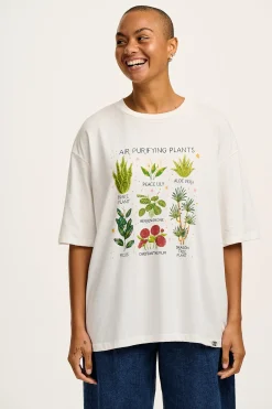 Clearance L.E. Benny - Oversized Cotton Tee in Artist Print by Bojana All Tops & Tees|Short Sleeve Tops