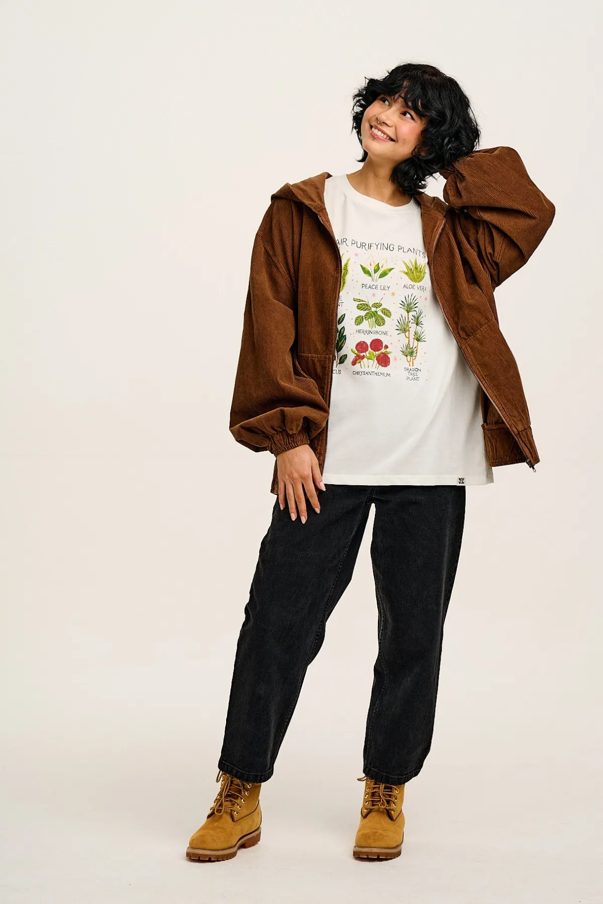 Clearance L.E. Benny - Oversized Cotton Tee in Artist Print by Bojana All Tops & Tees|Short Sleeve Tops