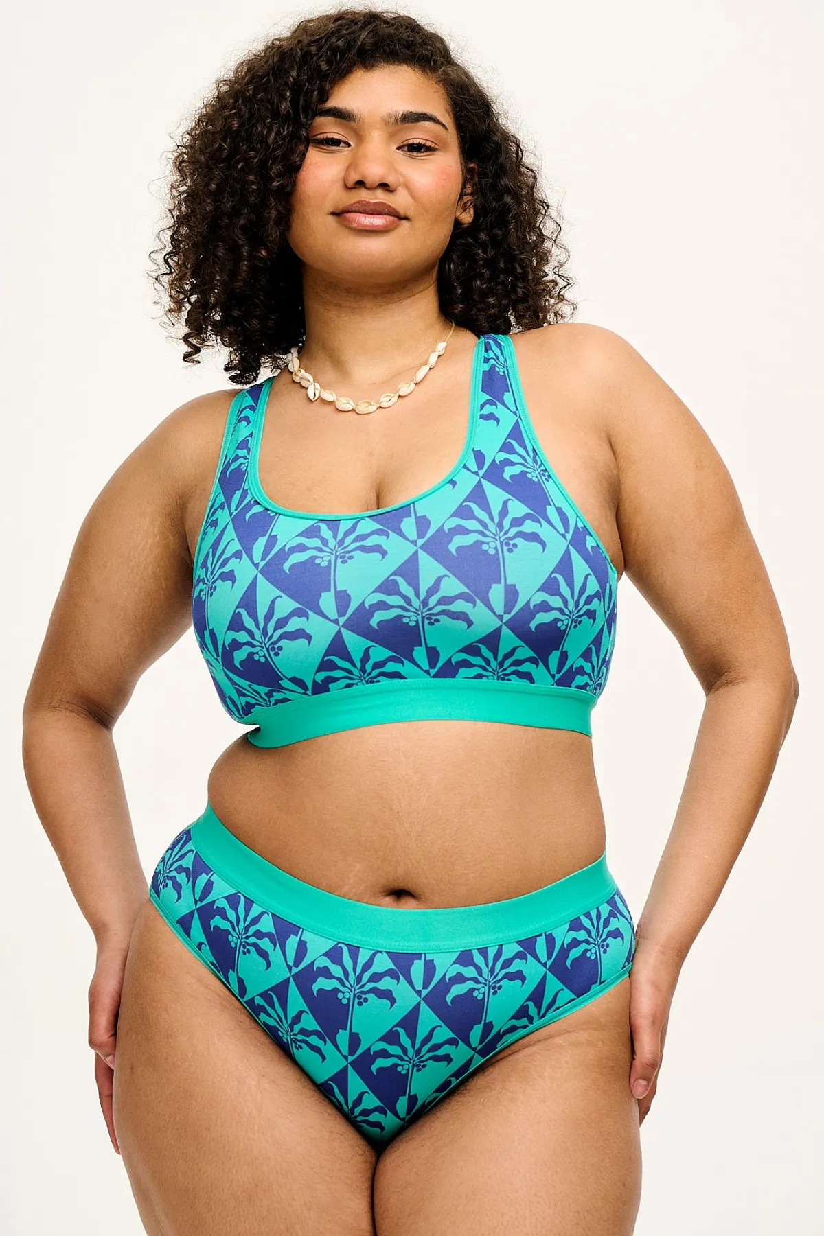 Best L.E. Cora - Cotton & Bamboo Bikini Pant in Artist Print by Tara Khorzad All Bottoms|All Underwear