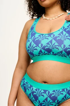 Clearance L.E. Iona - Racer Back Cotton & Bamboo Crop Top in Artist Print by Tara Khorzad All Tops & Tees|All Underwear