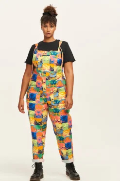 New L.E. Original - Twill Dungaree in Baring All Print All Dungarees|The Original - Tapered
