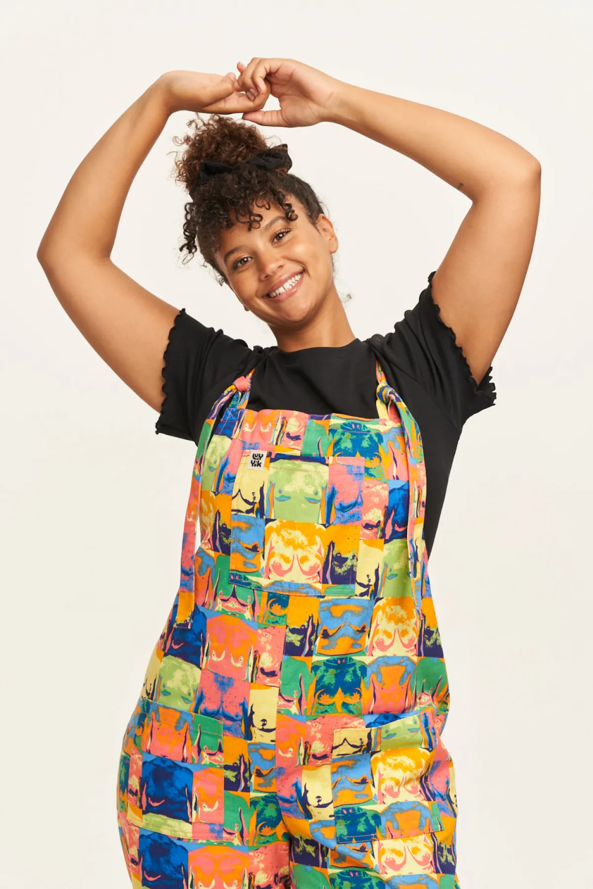 New L.E. Original - Twill Dungaree in Baring All Print All Dungarees|The Original - Tapered
