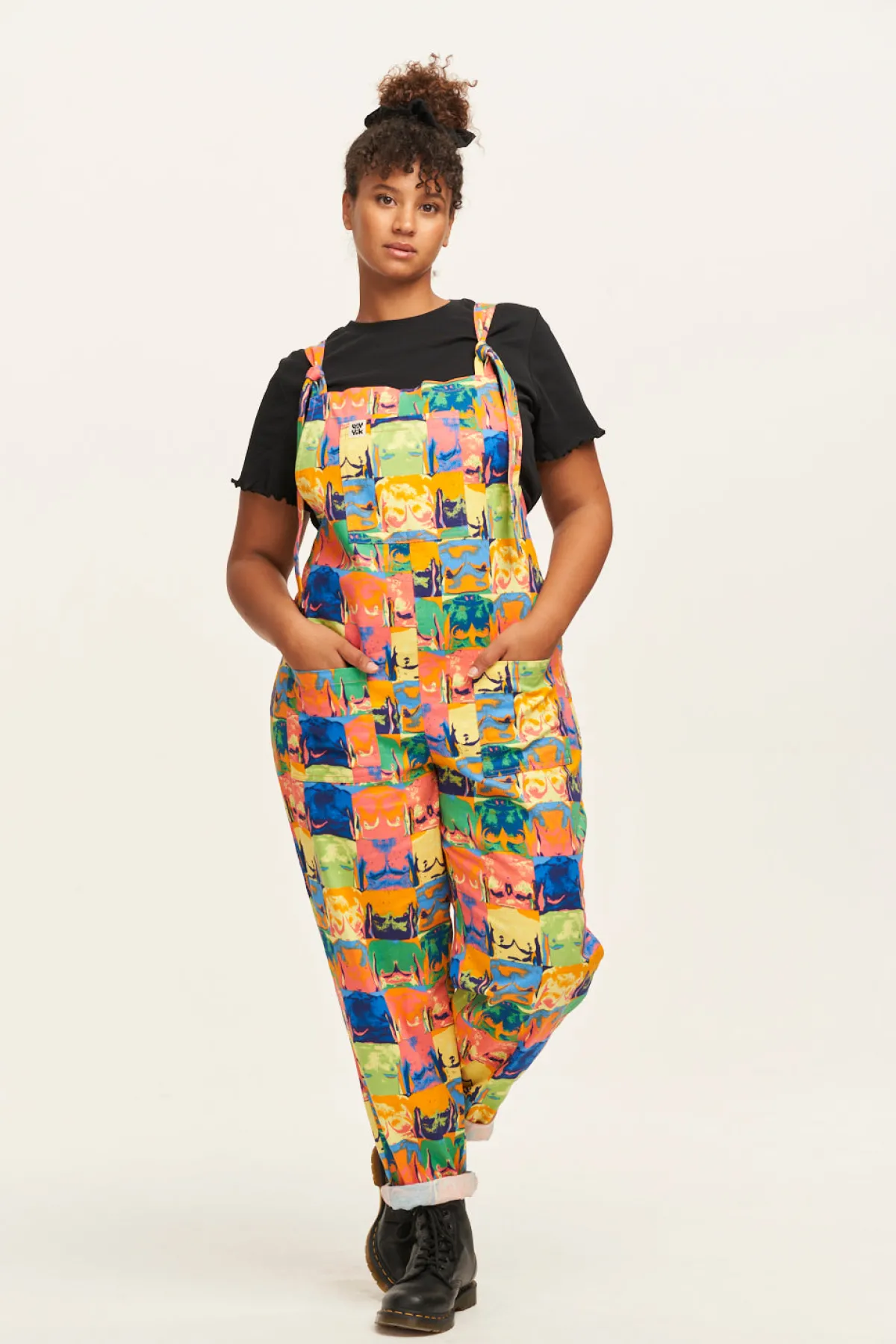 New L.E. Original - Twill Dungaree in Baring All Print All Dungarees|The Original - Tapered