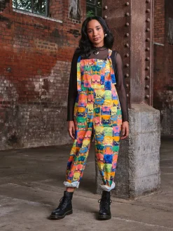 New L.E. Original - Twill Dungaree in Baring All Print All Dungarees|The Original - Tapered