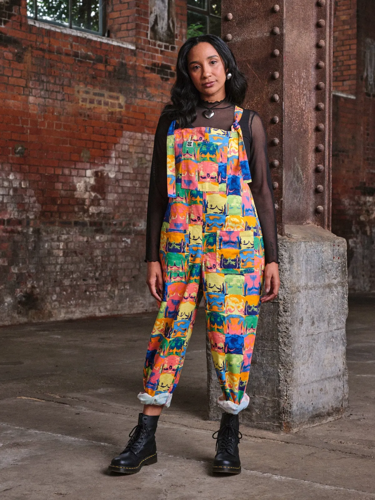 New L.E. Original - Twill Dungaree in Baring All Print All Dungarees|The Original - Tapered