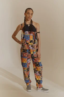 Fashion L.E. Original - Twill Dungarees in With Love Artist Print All Dungarees|The Original - Tapered