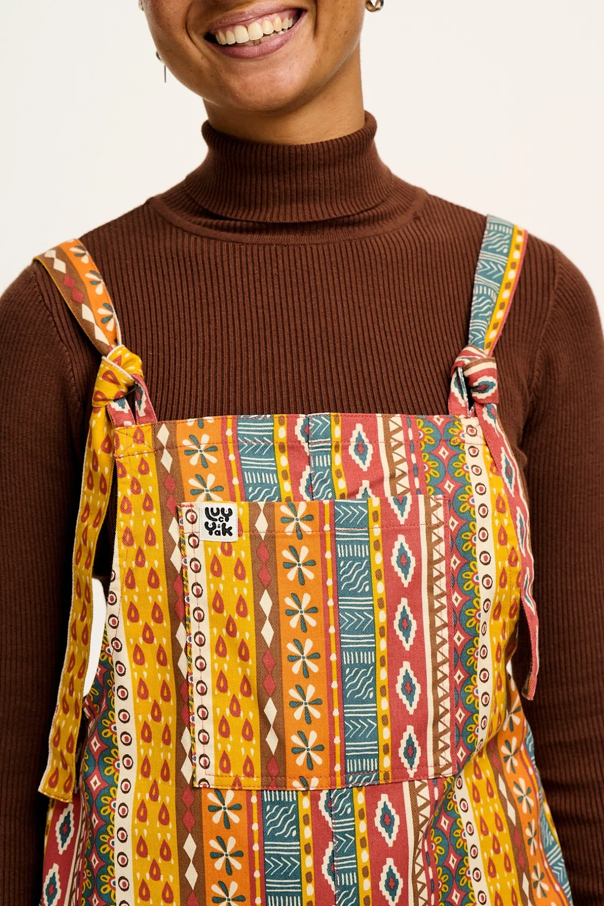 Outlet L.E. Original - Twill Dungarees in Artist Print by Chaaya Prabhat All Dungarees|The Original - Tapered