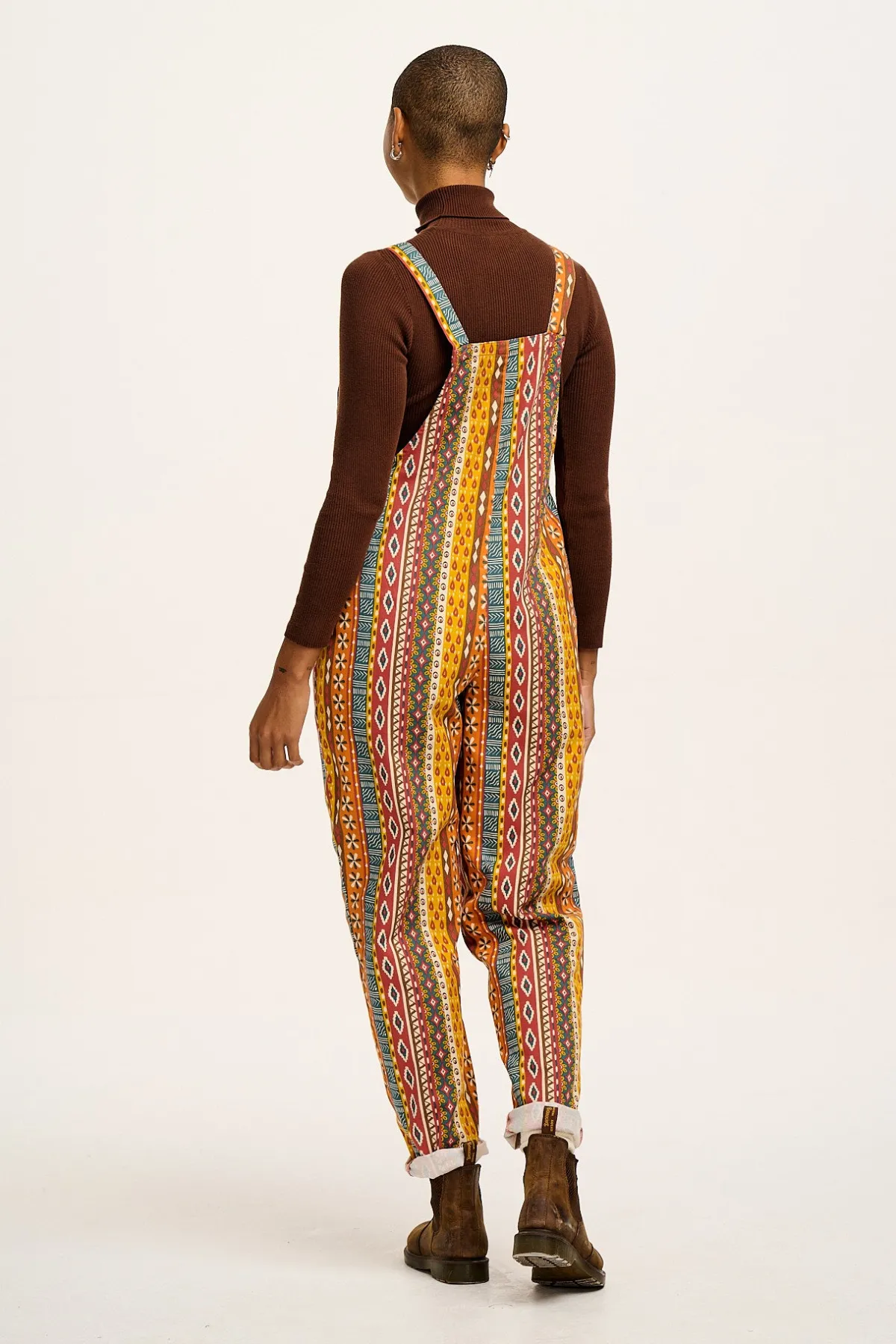 Outlet L.E. Original - Twill Dungarees in Artist Print by Chaaya Prabhat All Dungarees|The Original - Tapered