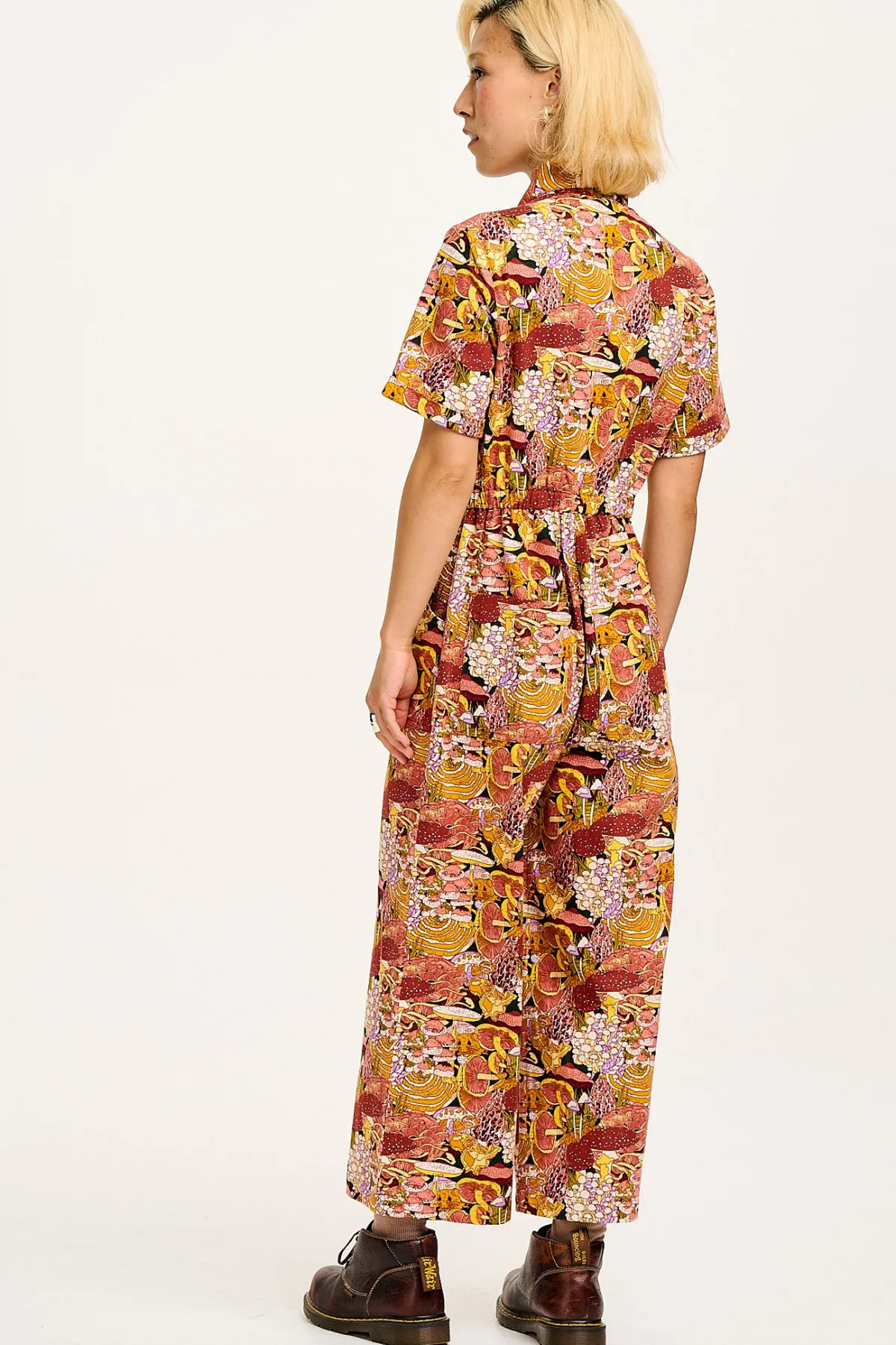 Outlet L.E. Ragan - Cotton Jumpsuit in Artist Print by Caroline Clark All Jumpsuits