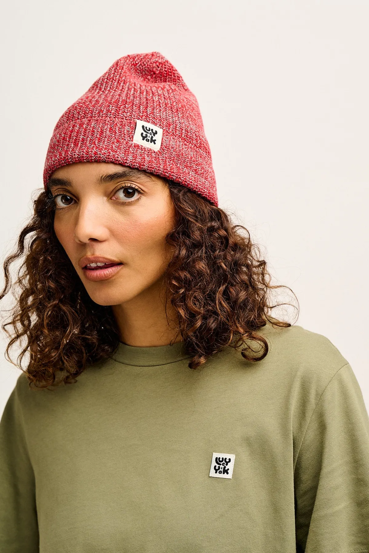Hot Luca - Cotton Beanie in Red All Accessories|Hats & Hair