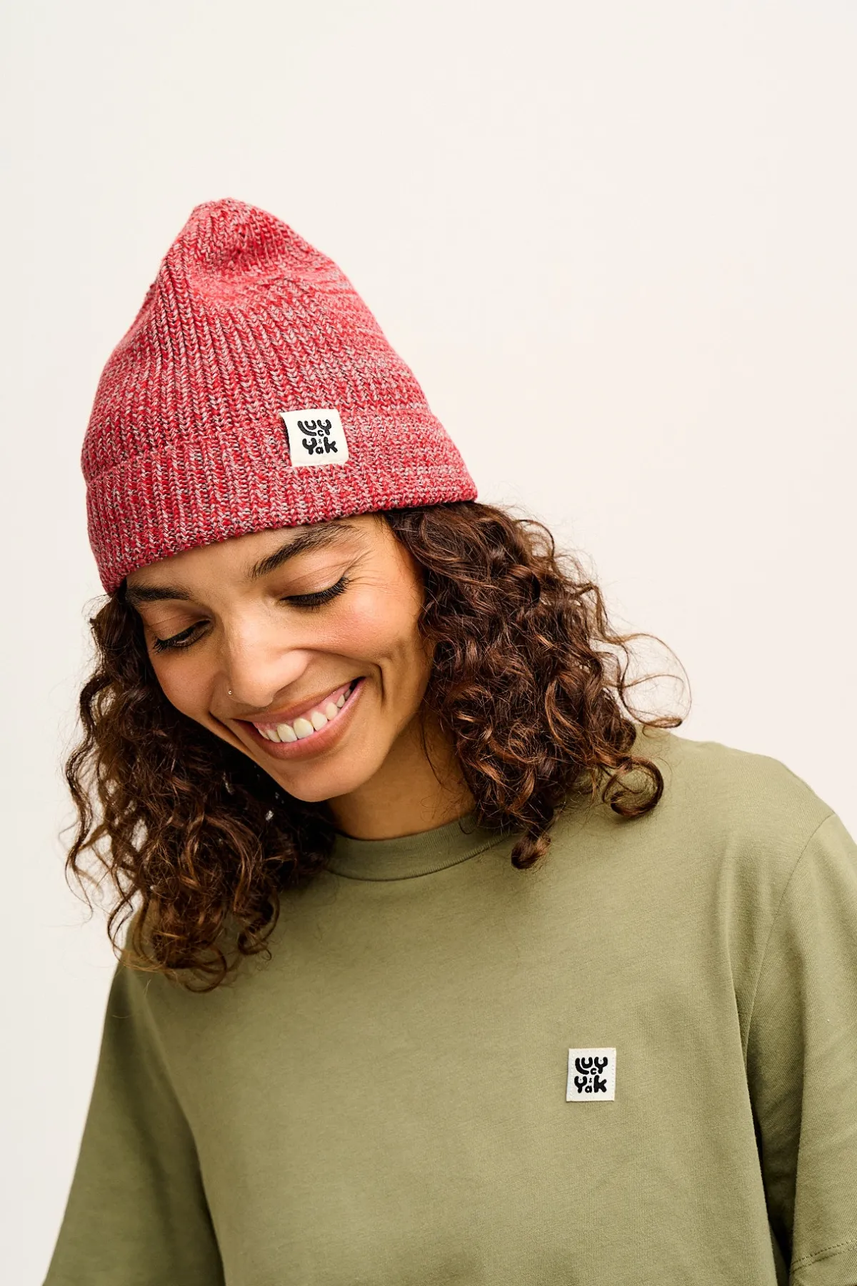Hot Luca - Cotton Beanie in Red All Accessories|Hats & Hair